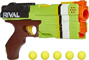 NERF Rival Kronos XVIII-500 Blaster, Breech-Load, 5 Rival Rounds, Spring Action, 90 FPS Velocity, Green Color Design (Amazon Exclusive), (F4731)