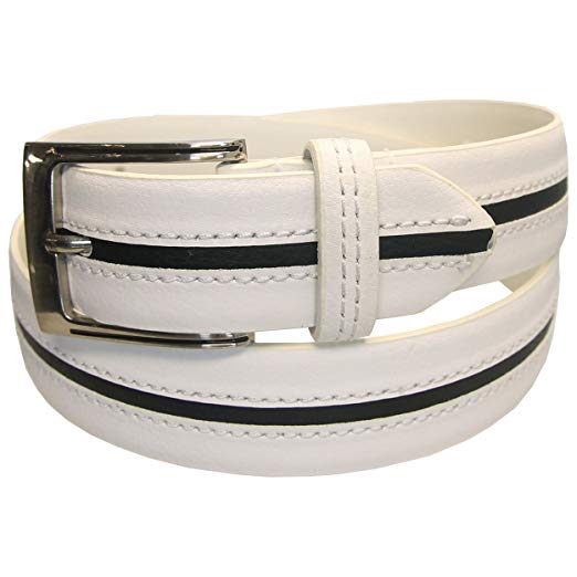 PGA TOUR Center Stripe Men's Leather Belt Closeout - Choose Size & Color!