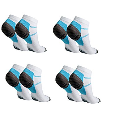 Coco*Store 4pairs Foot Compression Sock For Plantar Fasciitis Heel Spurs Pain Sport Sock