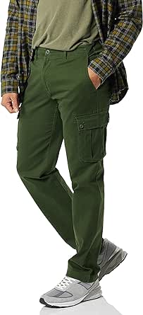 Amazon Essentials Men's Straight-Fit Stretch Cargo Pant (Available in Big & Tall)