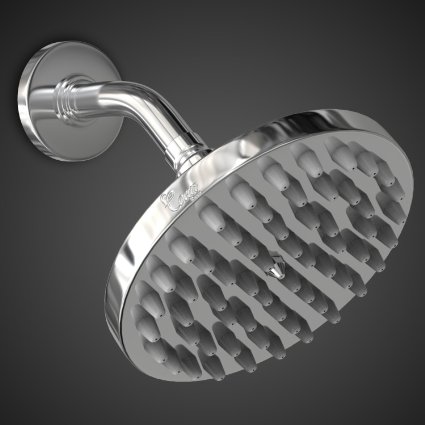 6 inch, 60 Jet Stainless Steel Rainfall Shower Head Delivers THE Luxury Shower Experience.