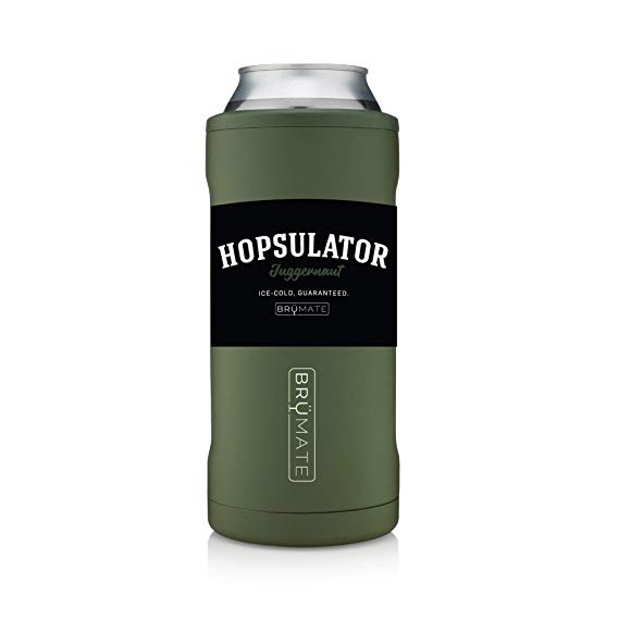 BruMate Hopsulator Juggernaut Insulated Can Cooler, 24oz and 25oz cans (OD Green)