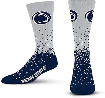 For Bare Feet Men's Spray Zone Crew Sock NCAA