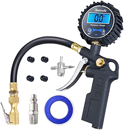 AstroAI Digital Tyre Inflator with Pressure Gauge, 250 PSI Air Chuck and Compressor Accessories