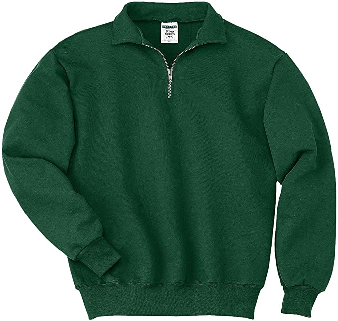 Jerzees 9.5 oz. 50/50 Super Sweats Fleece Quarter-Zip Pullover (4528)