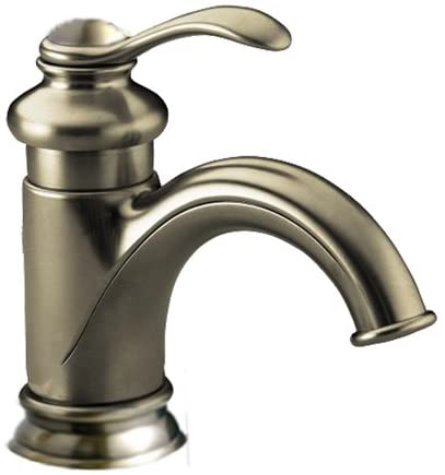 Wovier Brushed Nickel Bathroom Sink Faucet,Single Handle Single Hole Lavatory Faucet,Basin Mixer Tap