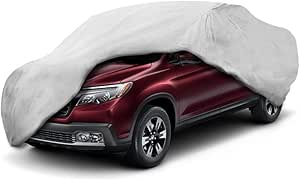 Motor Trend Custom Fit Truck Cover for Honda Ridgeline 2005-2018, Heavy Duty Car Cover Waterproof All Weather, Indoor Outdoor Heavy Duty Car Cover for Automobiles UV Rain Snow Dust, Winter Storage