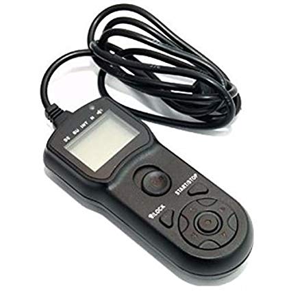 JJC TM-M LCD Timer Remote Control for Nikon D600 D7100 D7000 D5200 D5100 D5000 D3200 (Black)