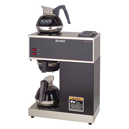 Bunn-O-Matic Pour-O-Matic Model VPR Coffee Brewer, Stainless Steel/Black