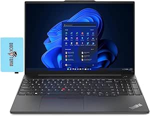 Lenovo ThinkPad E16 GEN 1 Home & Business Laptop (AMD Ryzen 7 7730U 8-Core, 32GB RAM, 512GB PCIe SSD, AMD Radeon, 16.0" 60 Hz Wide UXGA (1920x1200), WiFi, Win 11 Pro) with Dockztorm Hub