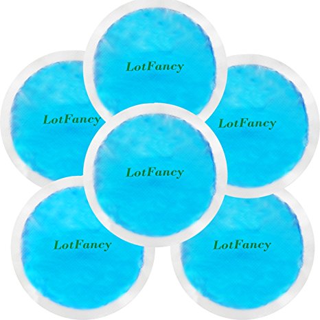 LotFancy Reusable Hot or Cold Gel Pack, Soft and Comfortable Heating or Cooling Therapy for Sprains, Muscle or Joint Pain, Arthritis, Bruises, Fever, etc., Pack of 6