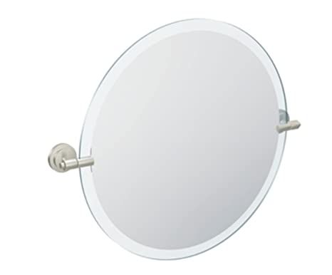 Moen DN0792BN Iso 22-Inch x 22-Inch Frameless Pivoting Bathroom Tilting Mirror, Brushed Nickel