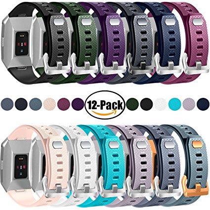 Maledan Replacement Bands(12 Pack) for Fitbit Ionic