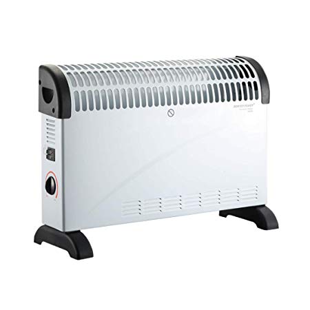 Donyer Power Convector Radiator Heater with Adjustable Thermostat Wall Mounted Or Free Standing in white, 2000 Watt