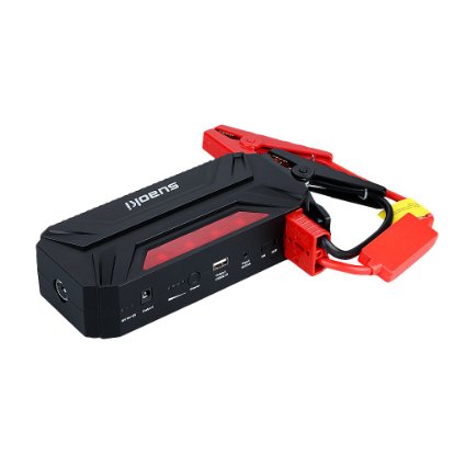 Suaoki T3 600A 18000mAh Peak Portable Car Jump Starter Battery Booster Charger with Built-in Flashlight for Automotive Truck Motorcycle Boat