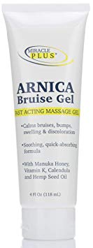 Miracle Plus Arnica Bruise Gel for bruising, swelling, discoloration.