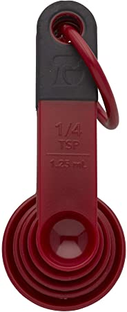 KitchenAid Classic Measuring Spoons, Set of 5, Red 2