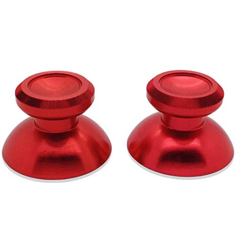 ElementDigital Xbox One Thumbsticks Analog Thumb Stick Joystick Replacement Cap Cover for Xbox One Controller Red Metal