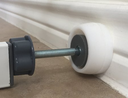 Mini Wall Guard for Pressure Gates ~ Mini Size 2 pack ~ NEW Bottom Wall Guards That Fit Over Wall Trims and Protects Walls ~ Great for Shower Rods ~ Patent Pending Design ~ 100% Satisfaction