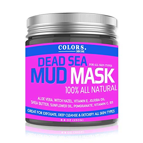 Dead Sea Mud Mask – Witch Hazel And Aloe Great for Acne, Oily Skin & Blackheads – Best Facial Pore Minimizer, Cleansing Treatment – With Added Vitamins C, E, B3, and Jojoba – Natural And All Vegan