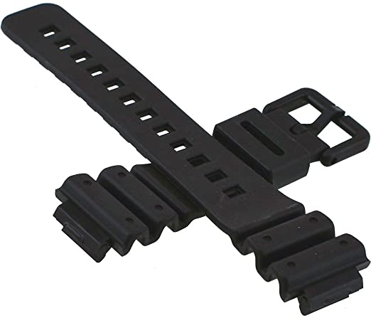 Casio G-shock 71604262 Original Factory Black Rubber Watch Band Strap fits DW-6100-1V DW-6100-7V DW-6900-1V DW-6900G-1V