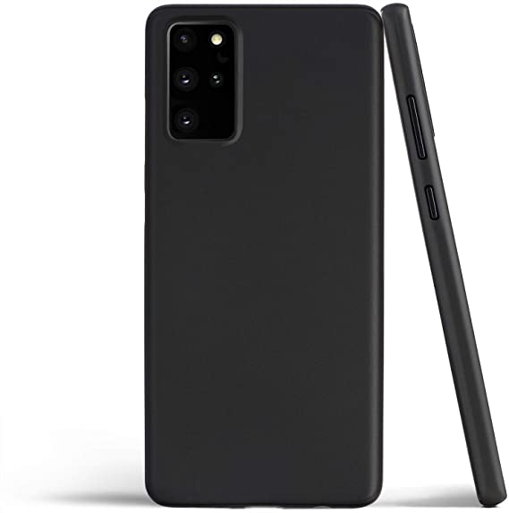 totallee Thin Galaxy S20  Case, Thinnest Cover Slim Minimal - for Samsung Galaxy S20 Plus 5G (2020) (Solid Black)