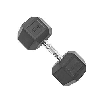 CAP Rubber Coated Dumbbell Weights