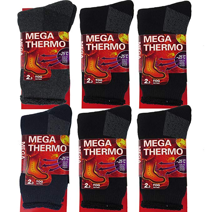 DEBRA WEITZNER Mens Thermal Socks – Insulated Heated Socks – Boot Socks For Extreme Temperatures