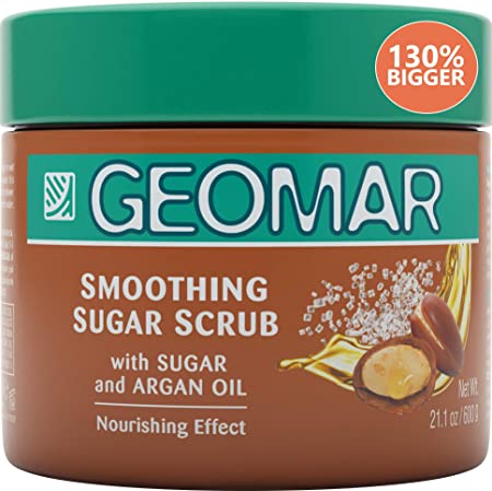 Sugar Scrub Body Exfoliator | Exfoliating Body Scrub | Large 21oz Natural Scrub, Special Formula to Reduce Wrinkles, Acne, Psoriasis, Blemishes, Eczema, Dry Skin. 2-Step Fast Anti Cellulite Treatment