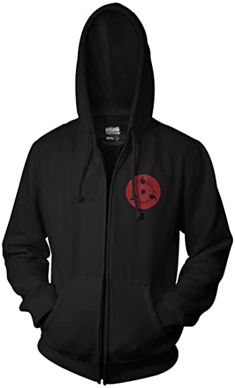 Ripple Junction Naruto Shippuden Sasuke Sharingan Adult Zip Hoodie