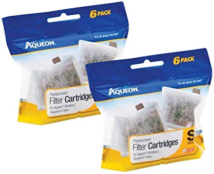 Aqueon Replacement Filter Cartridges, 12 Pack