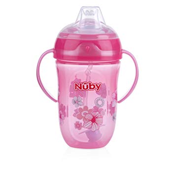 Nuby 360 2 Handle Comfort Cup, Girl, 9 Ounce