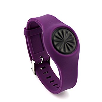 VOMA USA Newest Jawbone Up Move Buckle Bracelet - Adjustable Wristband and Wristwatch Style - Silicone Replacement Secure Band with Chrome Watch Clasp and Fastener Buckle(Plum)