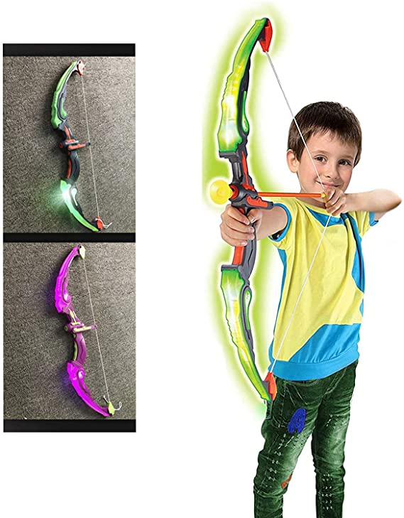 Bow Arrows Boy Educational Challenge Toys Outdoor Indoor , Archery for Boys Girls Bow 7-14 Years Old Sport Series Archery Shooting (Green)