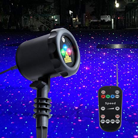 Poeland Garden Lights Outdoor Star Projector Static Firefly with Led
