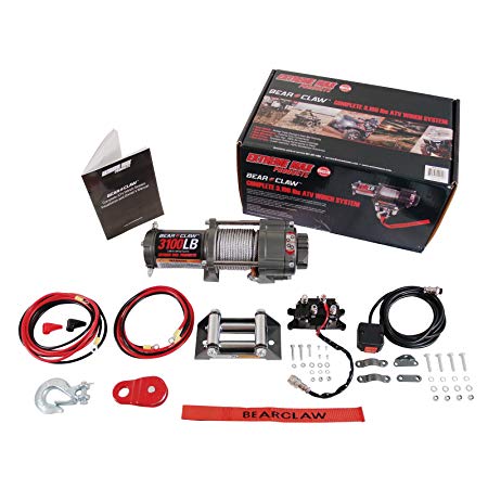 Extreme Max 5600.3072 Bear Claw ATV/UTV Deluxe Winch Package - 3100 lb