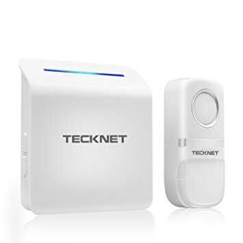 Wireless Doorbell, TeckNet Self-powered Cordless Door Chime at 492-feet Range