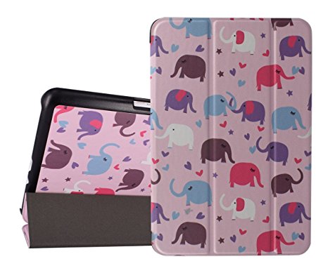 Galaxy Tab A 8.0 Case - Tessday Slim Lightweight Smart Shell Standing Cover for Galaxy Tab A 8.0 Tablet SM-T350, SM-P350, Elephant