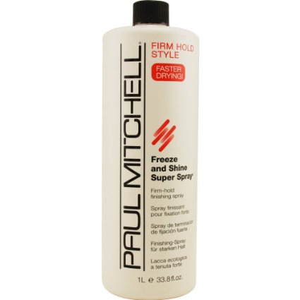 Paul Mitchell Freeze and Shine Super Finishing Spray Refill for Unisex, 33.8 Ounce