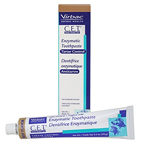 C.E.T. Enzy Toothpaste, 2.5 oz, beef, 2-pack