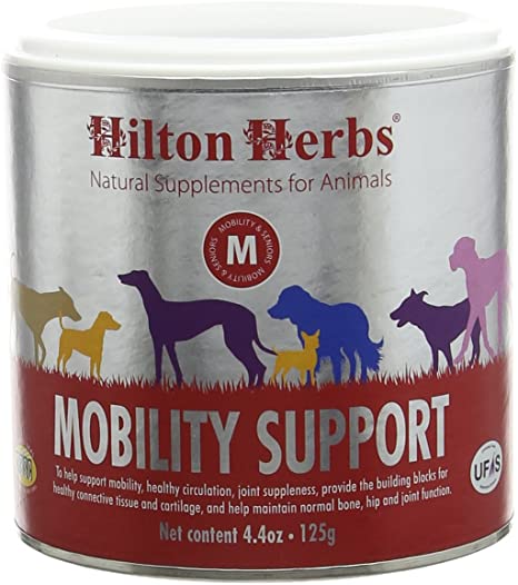 Hilton Herbs Canine Mobility Support Supplement for Optimum Joint Health in Dogs, 4.4 oz Tub