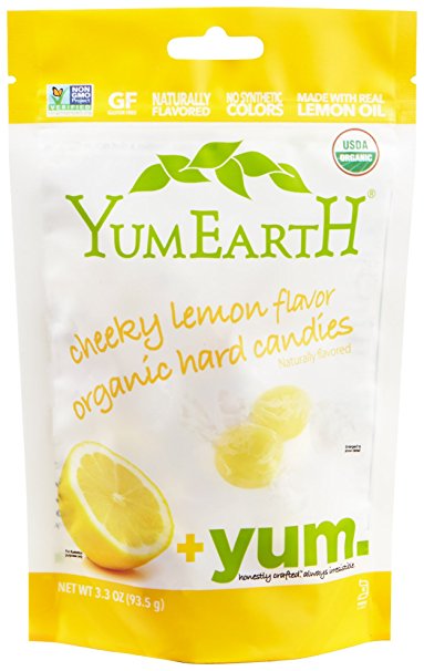 YumEarth Organic Cheeky Lemon Drops, 3.3 Ounce Pouches ( Packaging May Vary ) (Pack of 6)