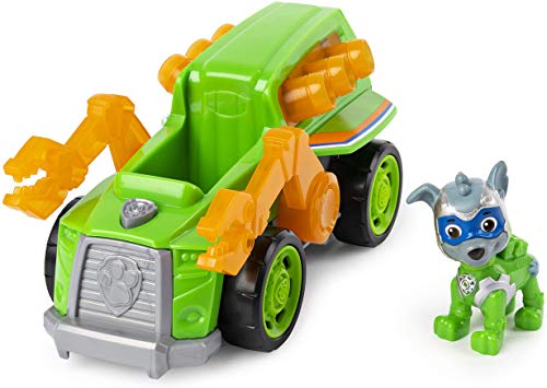 Paw Patrol, Mighty Pups Super Paws Rocky’s Deluxe Vehicle with Lights and Sounds