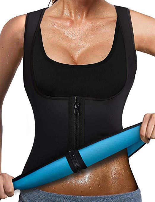 CYMF Women Neoprene Sauna Vest Body Shaper Hot Sweat Weight Loss Compression Top