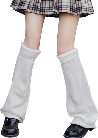 American Trends Leg Warmers Y2k Kawaii Black White Cute Leg Warmers Y2k Goth accessories for Women Girls 80s Party Sports