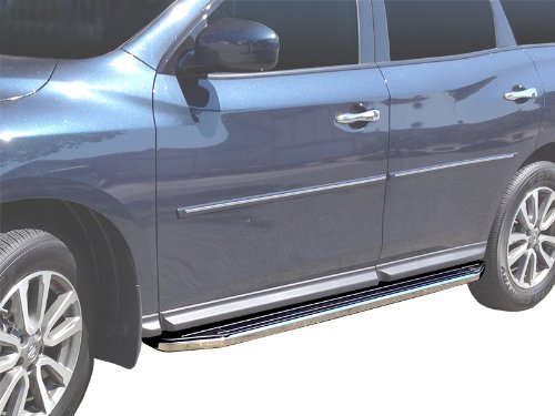 TYGER Custom Fit 2013-2015 Nissan Pathfinder Side Step Running Boards Nerf Bars (2pc with Mounting Bracket Kit)
