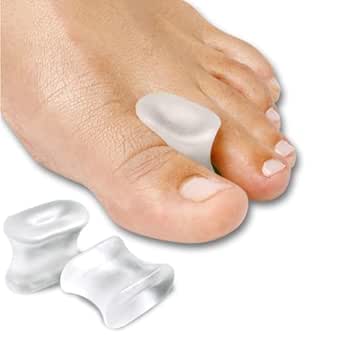 NatraCure Gel Toe Spacers - Helps with Bunions, Corns, Blisters, Rubbing & Overlapping Toes - 2 Pack