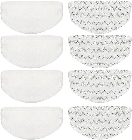 VASLON 8 Pack Replacement Steam Mop Pads for Bissell Powerfresh 1940 1544 1806 1440 Series, Microfiber Mopping & Scrubbing Replacement Pads, Reusable, Washable