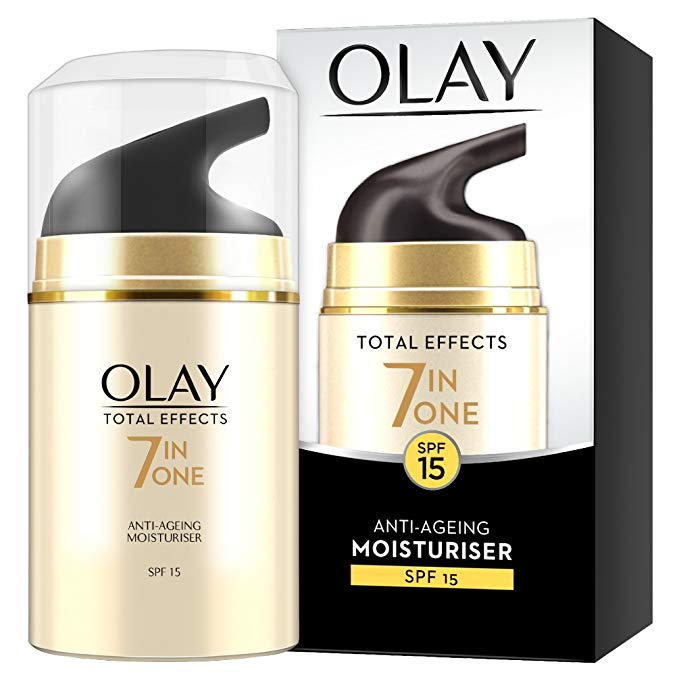 Olay Total Effects 7 in 1 Anti-Ageing Day Moisturizer SPF 15 for Unisex, 1.7 Ounce