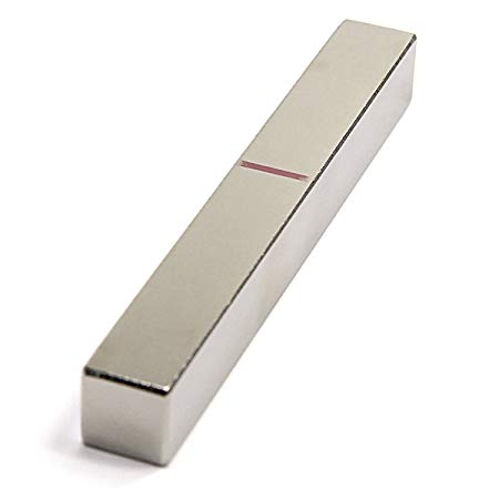 CMS Magnetics Bar Magnets Grade N45 4x1/2x1/2 Inches 1 Ea. Rare Earth Neodymium Magnetic Blocks